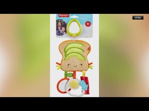 250,000 stroller toys recalled due to possible choking hazard