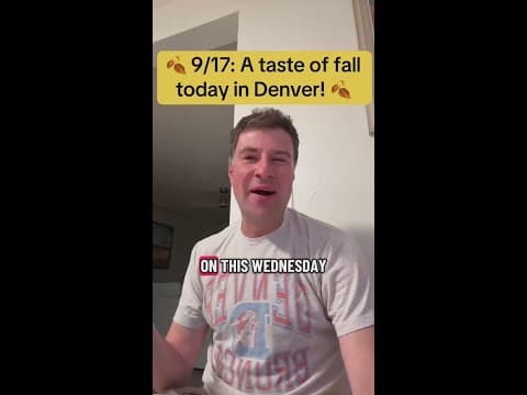 A taste of fall today in Denver! 🍂