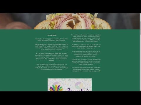 Francolini’s adding surcharge on eggs in New Orleans