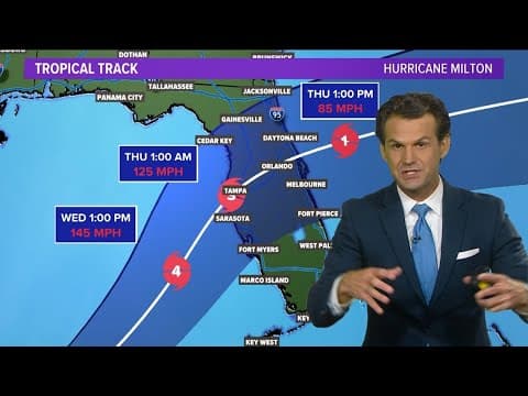UPDATE: Hurricane Milton | Latest radar, path on Monday
