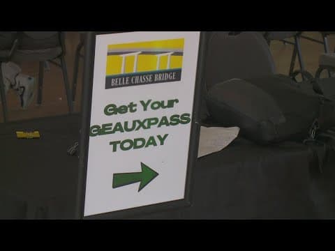 GeauxPass registration draws crowd as Belle Chasse Bridge tolls near