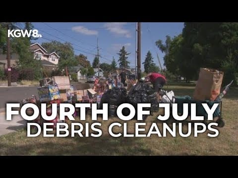 Portland-area groups organize park and beach cleanups after Independence Day debris