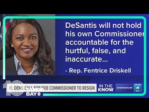 Florida Democratic House leader: FDOE commissioner should resign after new rules for teaching Black