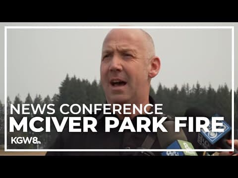 News conference: Mclver State Park Fire update