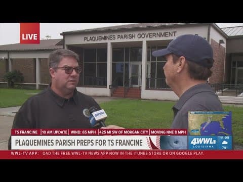 Plaquemines Parish update on evacuations, flood gate closures