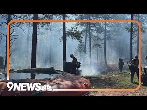Prescribed burn near Deckers, southwest of Denver