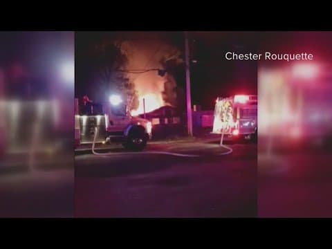 Business burns in Lacombe, officials say the cause is still under investigation