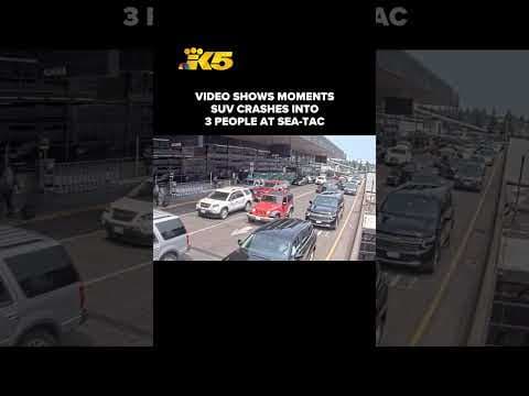 New video shows Sea-Tac car crash that critically injured 4-year-old #shorts