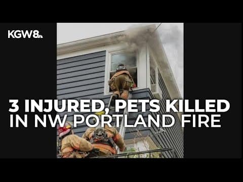 Fire damages Northwest Portland apartments, injures man and firefighter; pets killed in blaze