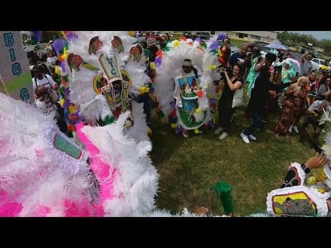 Downtown Super Sunday in New Orleans with the Black Masking Indians