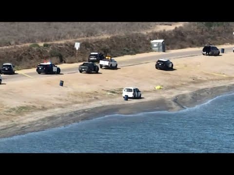 San Diego homicide detectives on scene of a shooting at Fiesta Island