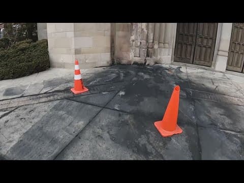 ‘Truly were angels’ | Second Presbyterian Church barely damaged after car catches fire