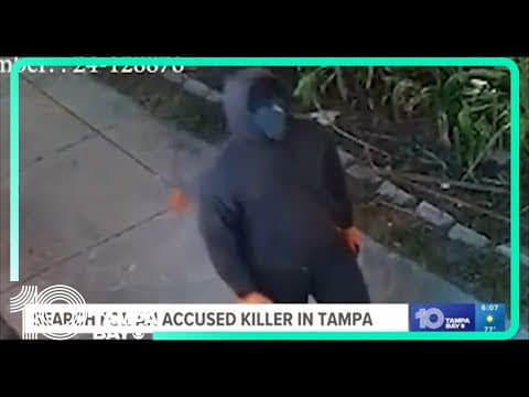 Tampa police release video of homicide suspect
