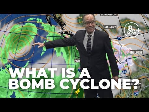 What is a bomb cyclone, and what does it mean for Oregon weather?