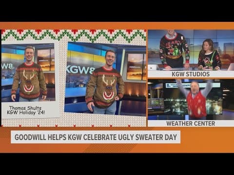 KGW Sunrise team celebrates National Ugly Sweater Day