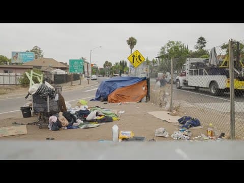City of San Diego, Caltrans launch pilot program to clear encampment near freeways