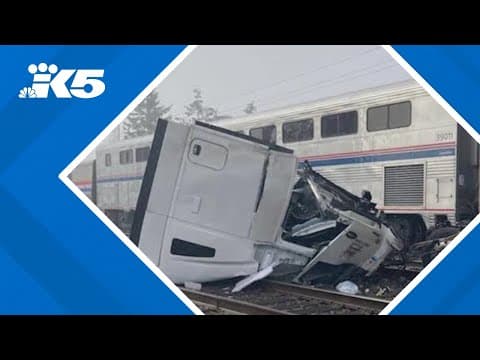 Amtrak train hits semi in Auburn