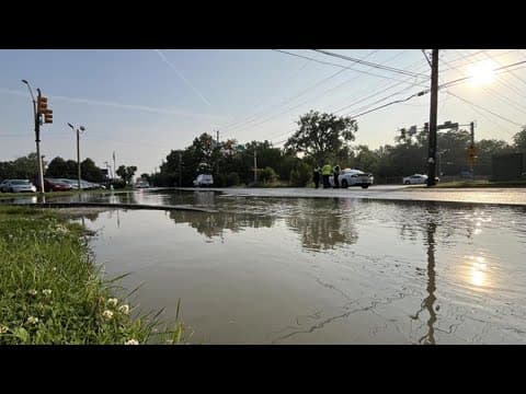 West Indy intersection closed following water main break