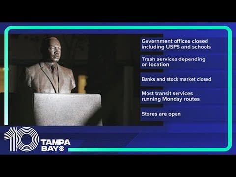 What stores are closed on Martin Luther King Jr. Day?