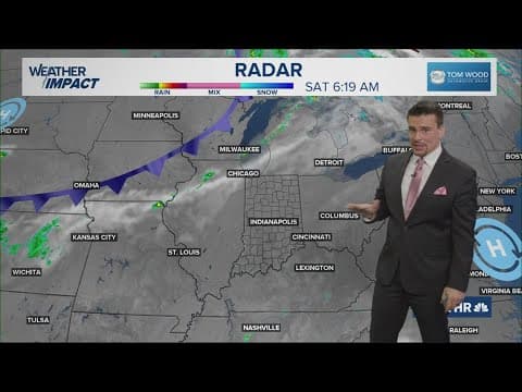 Mostly cloudy weekend as a big cold front arrives in Indiana tonight