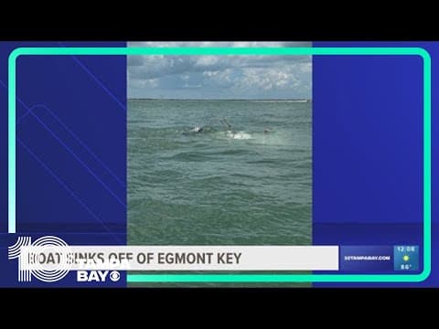 Coast Guard crew rescues 3 after boat sinks near St. Pete