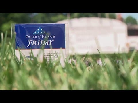 'Folds of Honor' ceremony held after second round at the Memorial