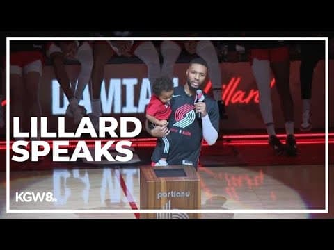 Damian Lillard speaks about becoming all-time leading scorer for the Trail Blazers