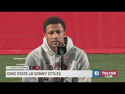 Sonny Styles pregame interview | Ohio State vs. Notre Dame in national championship