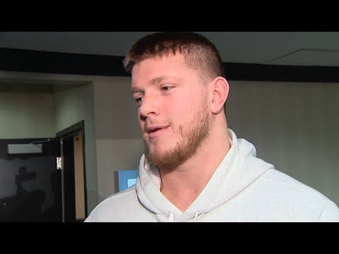 Jack Sawyer speaks at media day ahead of Rose Bowl