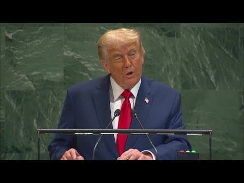 Trump speaks to UN General Assembly