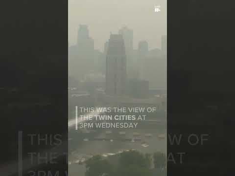Air Quality Alert: Minnesota shrouded in haze from Canadian wildfires once again. #kare11 #shorts