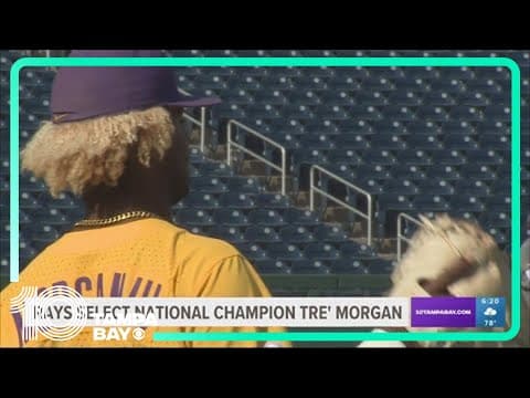 Rays select Former LSU player Tre’ Morgan in 3rd round of MLB Draft