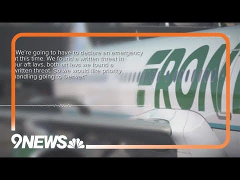 Frontier flight safely lands at DIA after threatening notes were found