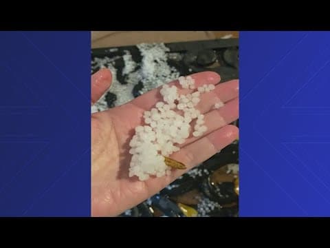 Hail reported across the Houston area