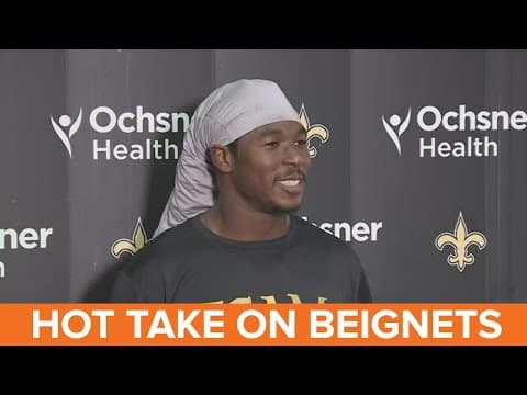 Saints RB "not impressed" with New Orleans classic beignets