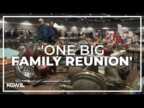 Car enthusiasts look for rare parts, fellow fans at Portland Auto Swap Meet