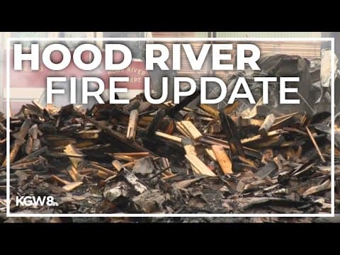 Buildings ruined from fire at Hood River millwork facility