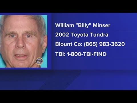 TBI: Silver Alert issued for 81-year-old missing in Blount County