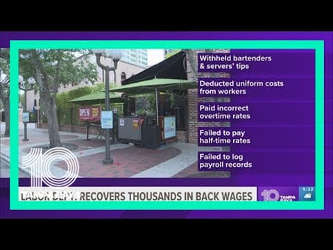 Labor Dept. recovered thousands in back wages from local restaurants