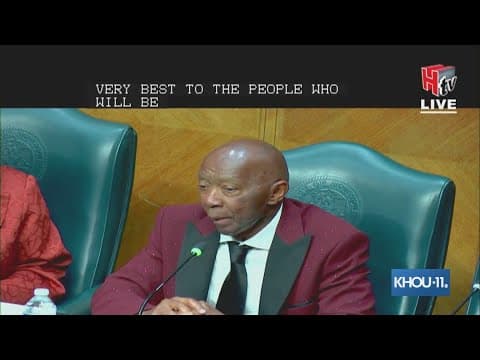 Houston City Council delivers comments at end of Sylvester Turner's final meeting as mayor