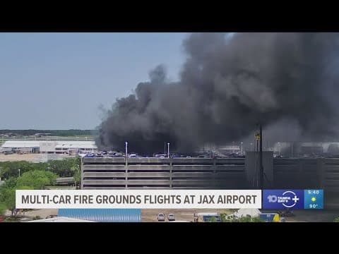 JAX airport reopens to flights following multi-vehicle fire in parking garage