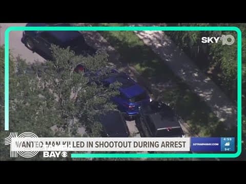 Sheriff: Tampa police return fire, killing murder suspect on the run in Riverview neighborhood