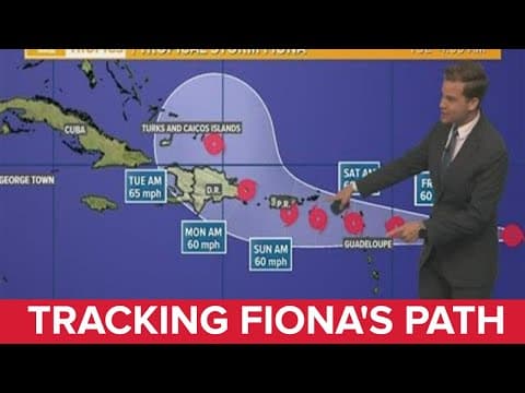 Thursday morning Tropical Storm Fiona Update