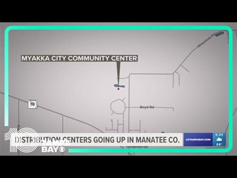 Manatee County officials announce distribution centers for storm relief