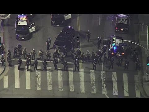 Los Angeles leaders impose downtown curfew on fifth day of protests