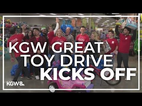 KGW Great Toy Drive kicks off with some friendly competition