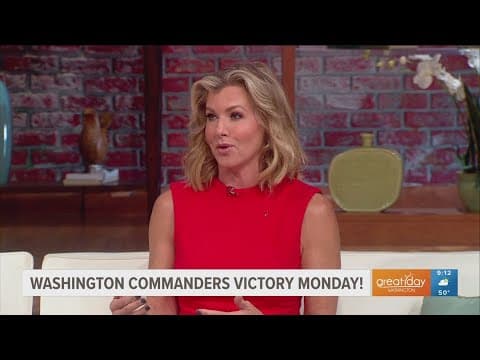 Commanders Game Day Host, Julie Donaldson, talks victory over Falcons and her work to help those dia