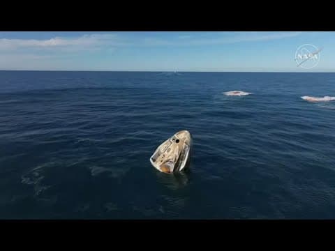Splashdown! SpaceX Dragon capsule returns to Earth with 4 astronauts aboard