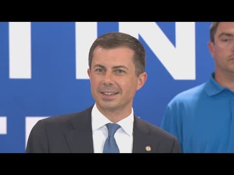 Pete Buttigieg makes stop at Stellantis engine plant in Kokomo