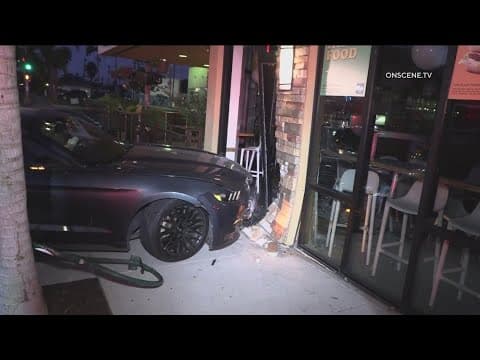 Plant based restaurant damaged after car hits building